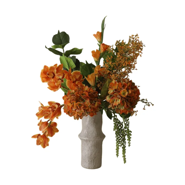 The Orangery 인조 꽃다발 - 심비디움 난초-글래디올러스-수국, 85 cm, 10개 - Botané | 보타네