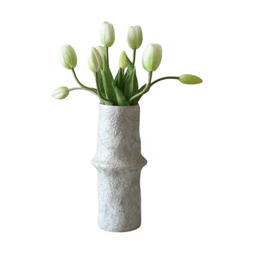 튤립 인조 부케 - White, 10 pcs - Botané | 보타네