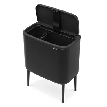 보 터치 빈 휴지통 11+23 L - matte black - Brabantia | 브라반티아