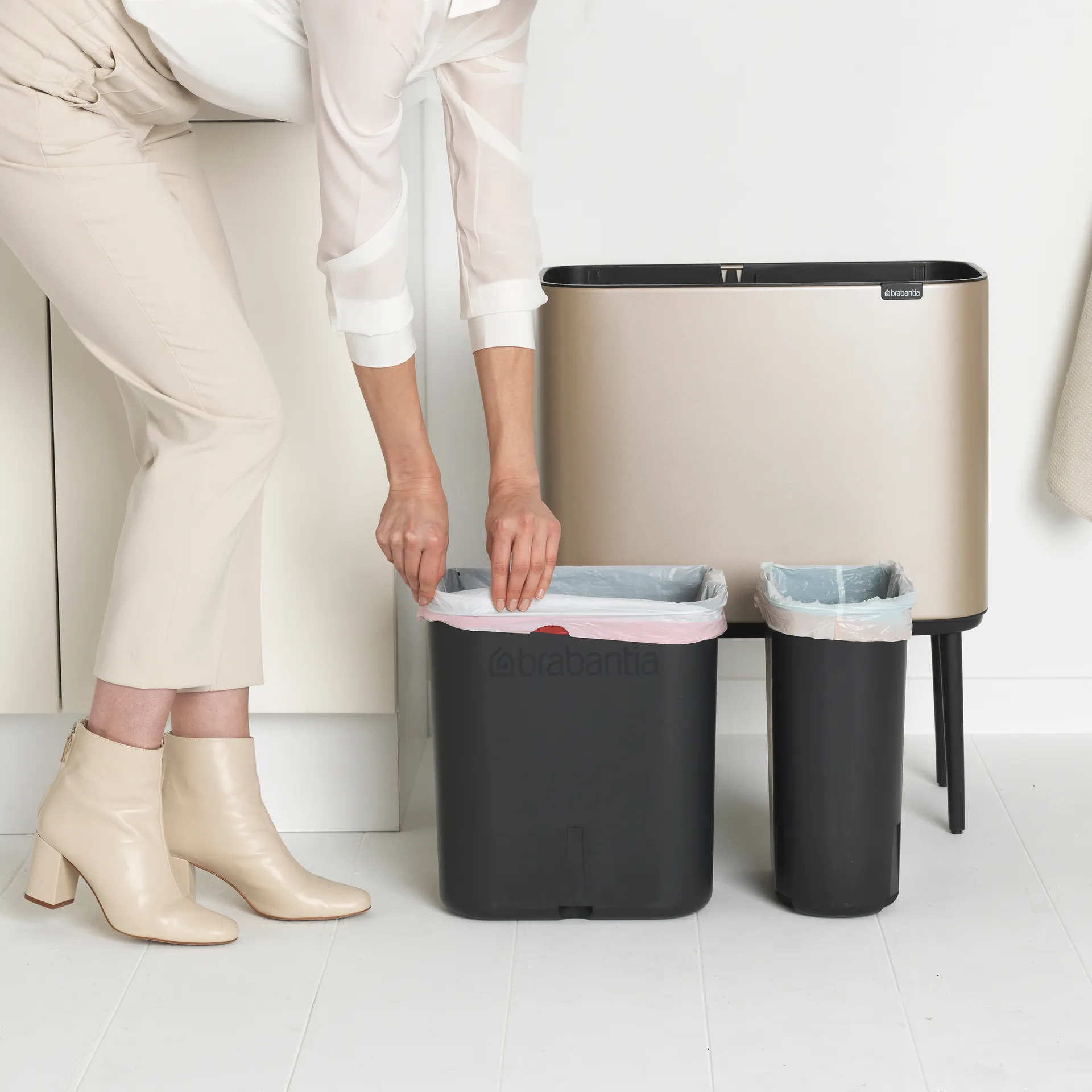 보 터치 빈 휴지통 11+23 L, Metallic Gold Brabantia | 브라반티아