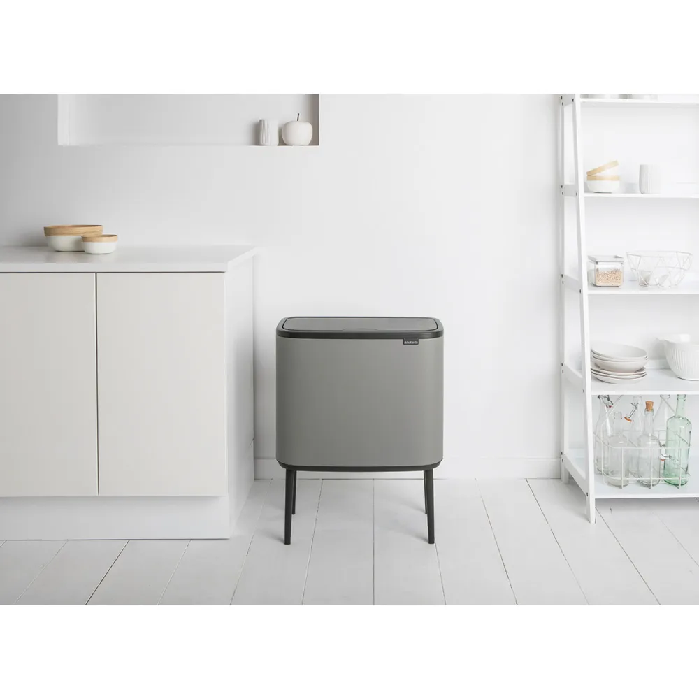 보 터치 빈 휴지통 11+23 L, Mineral concrete grey Brabantia | 브라반티아
