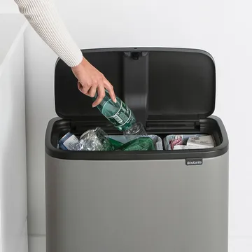 보 터치 빈 휴지통 11+23 L - Mineral concrete grey - Brabantia | 브라반티아
