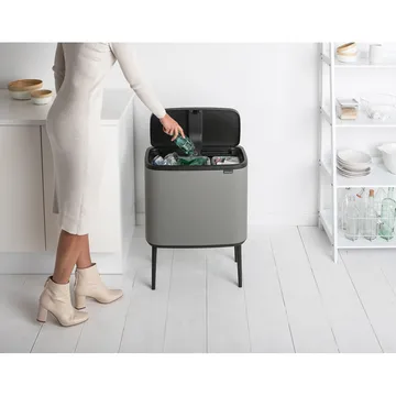 보 터치 빈 휴지통 11+23 L - Mineral concrete grey - Brabantia | 브라반티아
