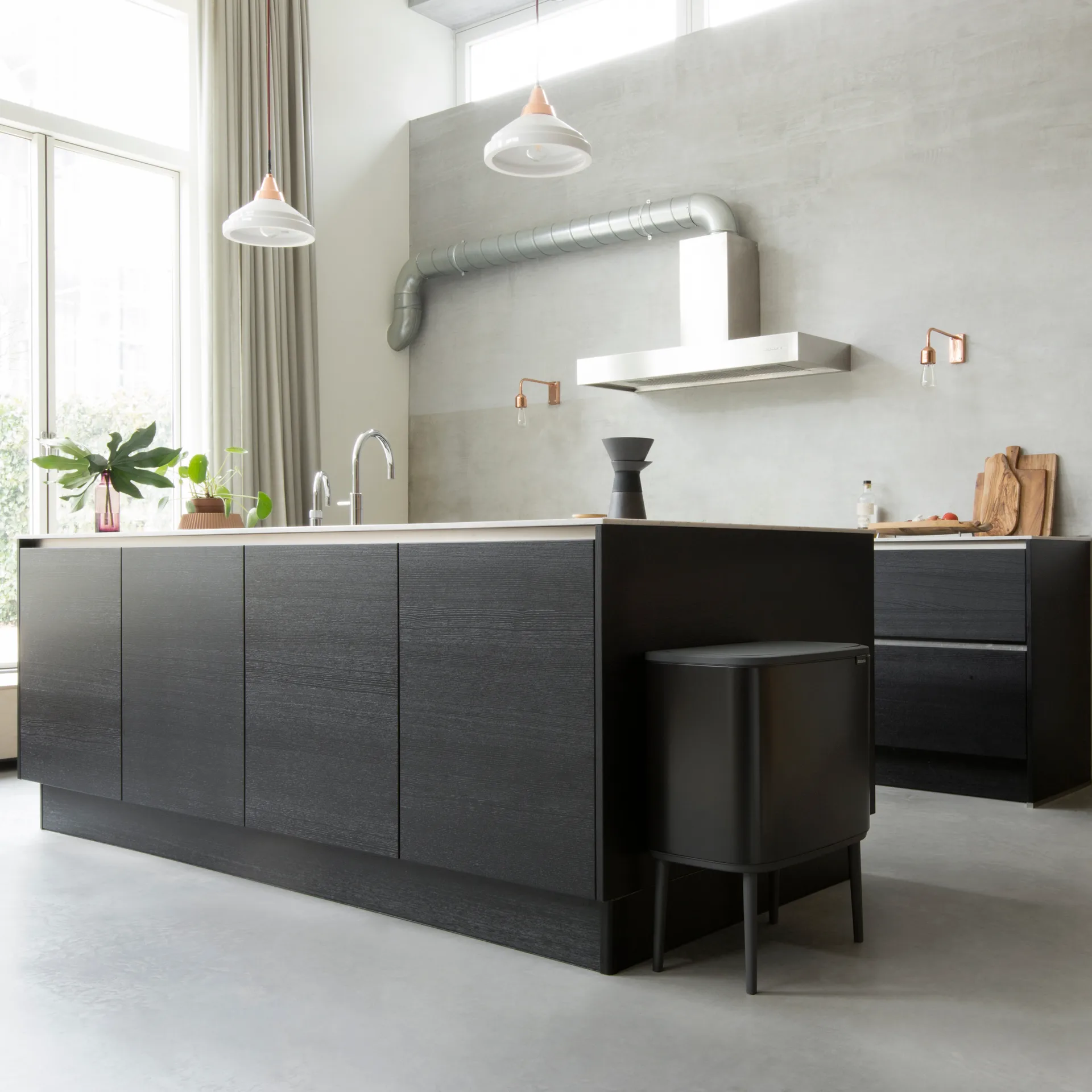 보 터치 빈 11+23 리터, matte black Brabantia | 브라반티아