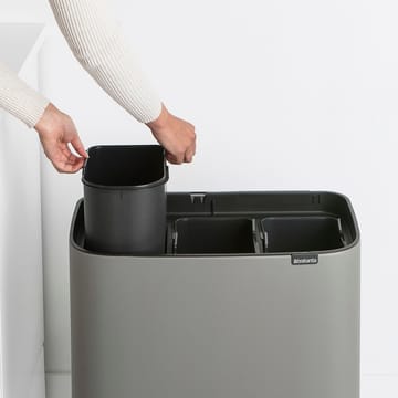 보 터치 빈 11x3 리터 - Mineral concrete grey - Brabantia | 브라반티아