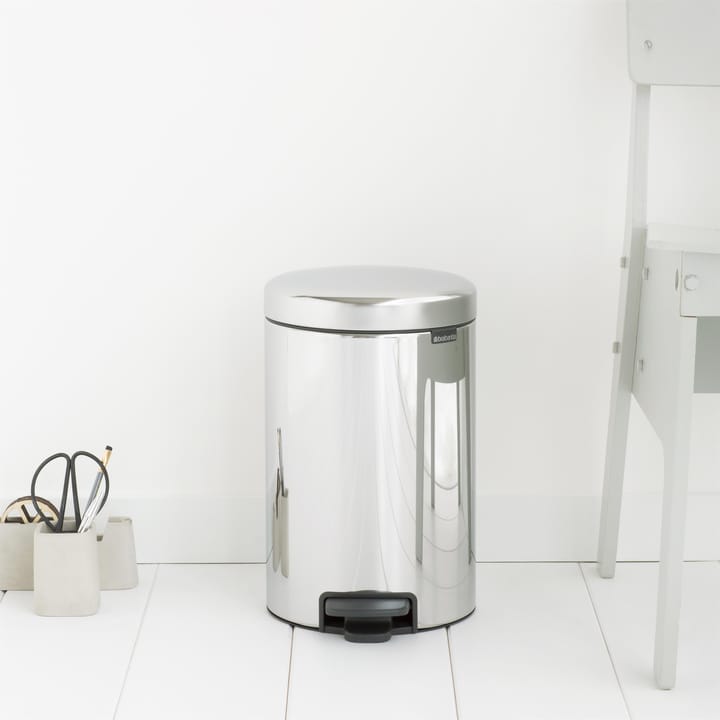 뉴 아이콘 페달 빈 휴지통 12 리터 - brilliant steel - Brabantia | 브라반티아