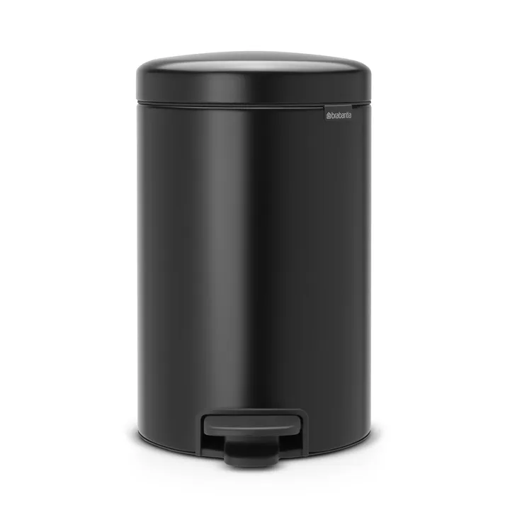 뉴 아이콘 페달 빈 휴지통 12 L - matte black - Brabantia | 브라반티아