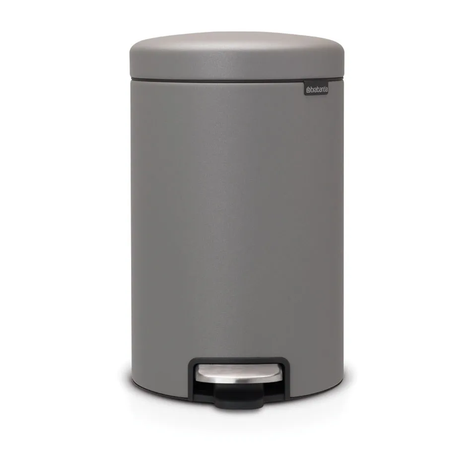 뉴 아이콘 페달 빈 휴지통 12 L, Mineral concrete grey Brabantia | 브라반티아