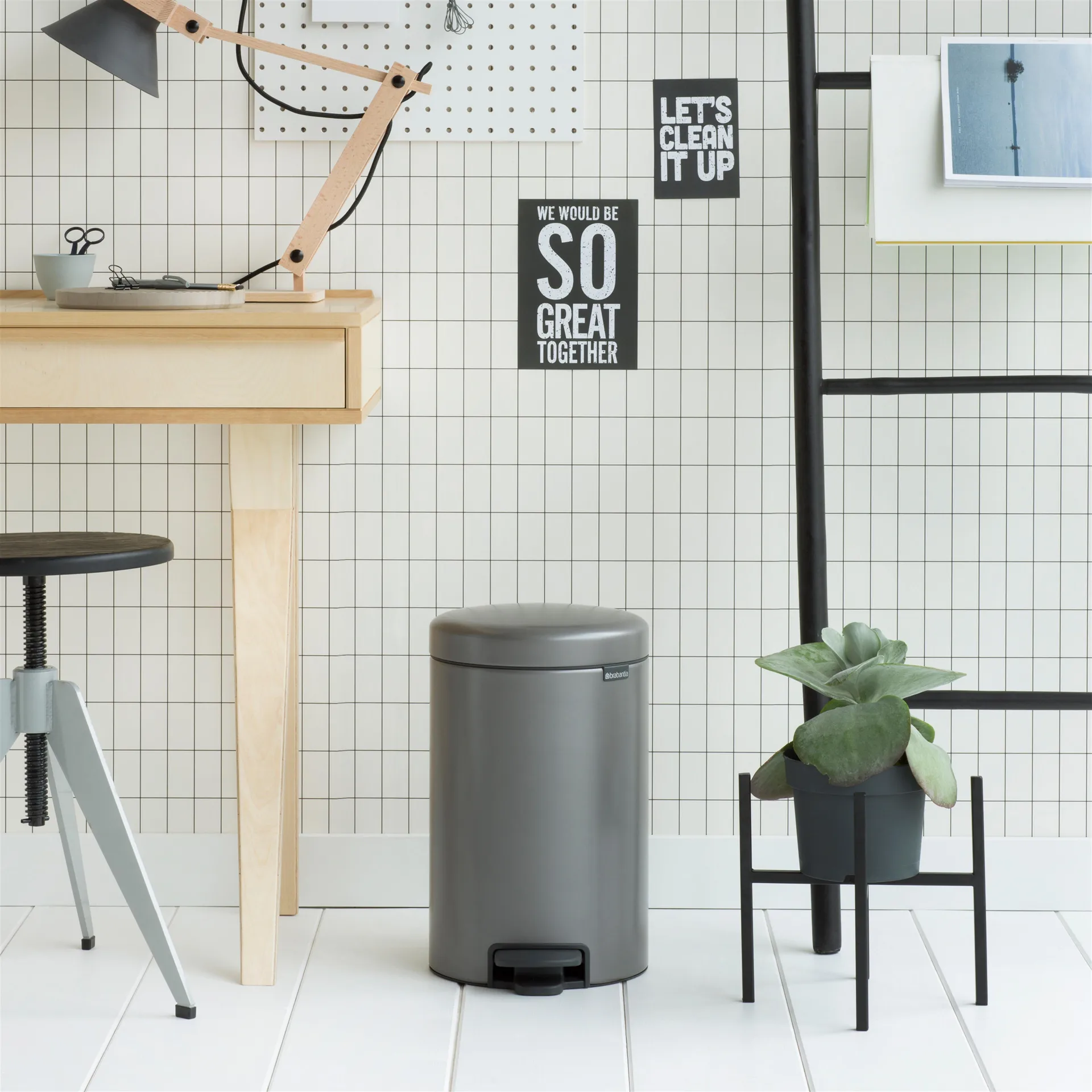 뉴 아이콘 페달 빈 휴지통 12 L, platinum Brabantia | 브라반티아