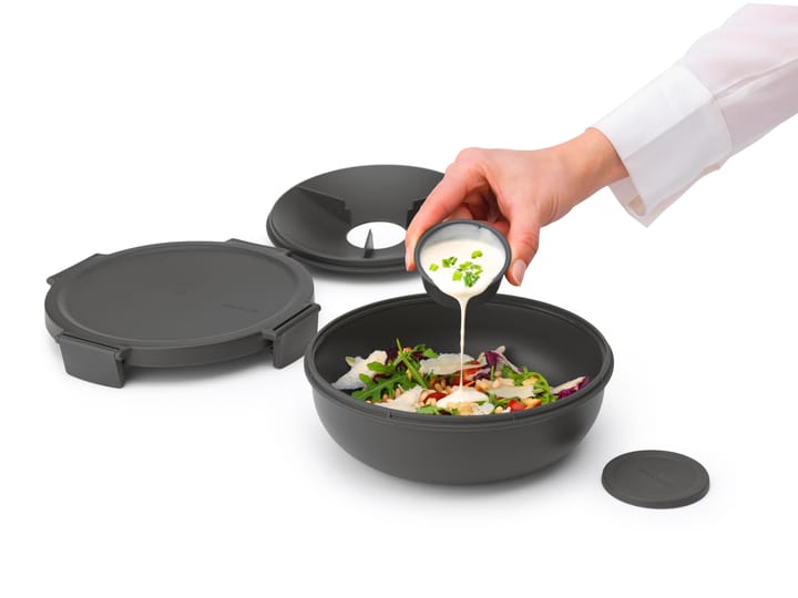 메이크 & 테이크 샐러드 보울 1.3 L, Dark grey Brabantia | 브라반티아