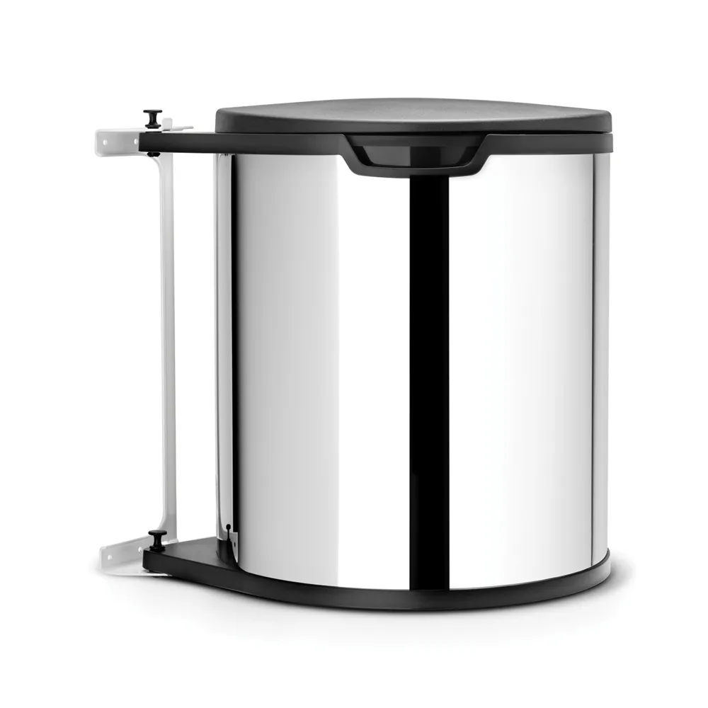 원형 캐비넷용 봉투, 플라스틱 이너 빈(바스켓 포함) 15 L, Brushed stainless steel Brabantia | 브라반티아