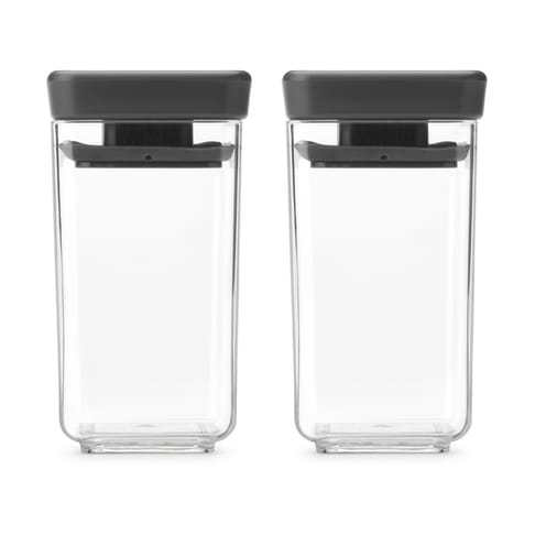 테이스티+ 스태커블 컨테이너 2개 0.15 L - Dark grey - Brabantia | 브라반티아