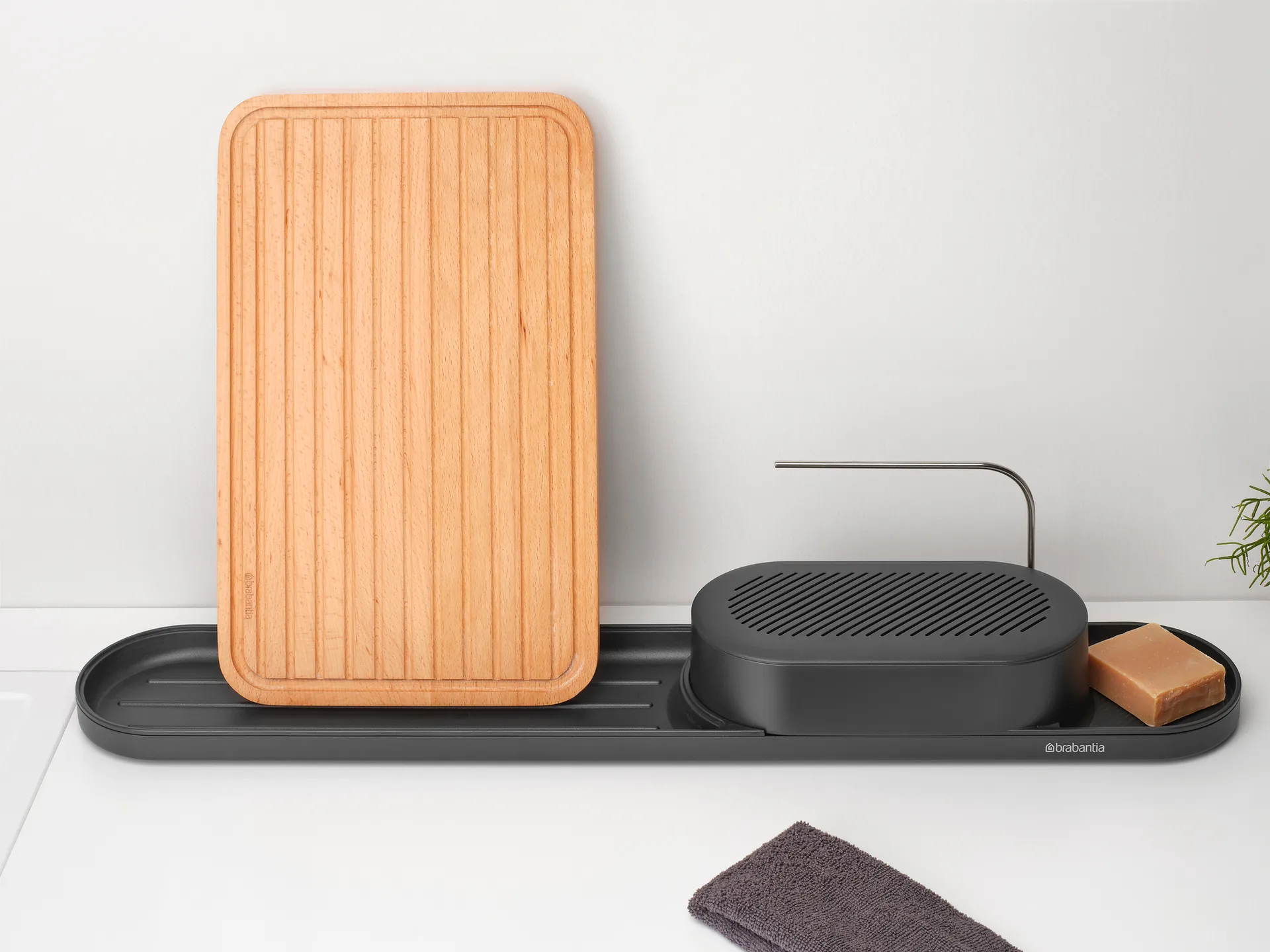 싱크스타일 싱크대 정리함 세트 2개 세트, Mineral Infinite Grey Brabantia | 브라반티아