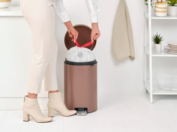 뉴 아이콘 페달 빈 휴지통 20 리터 - Satin taupe - Brabantia | 브라반티아