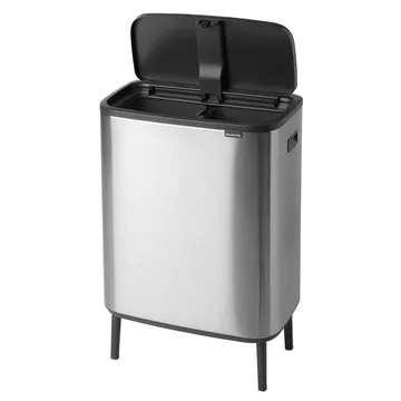 보 터치 빈 휴지통 하이 2x30 L - matte-brushed steel - Brabantia | 브라반티아