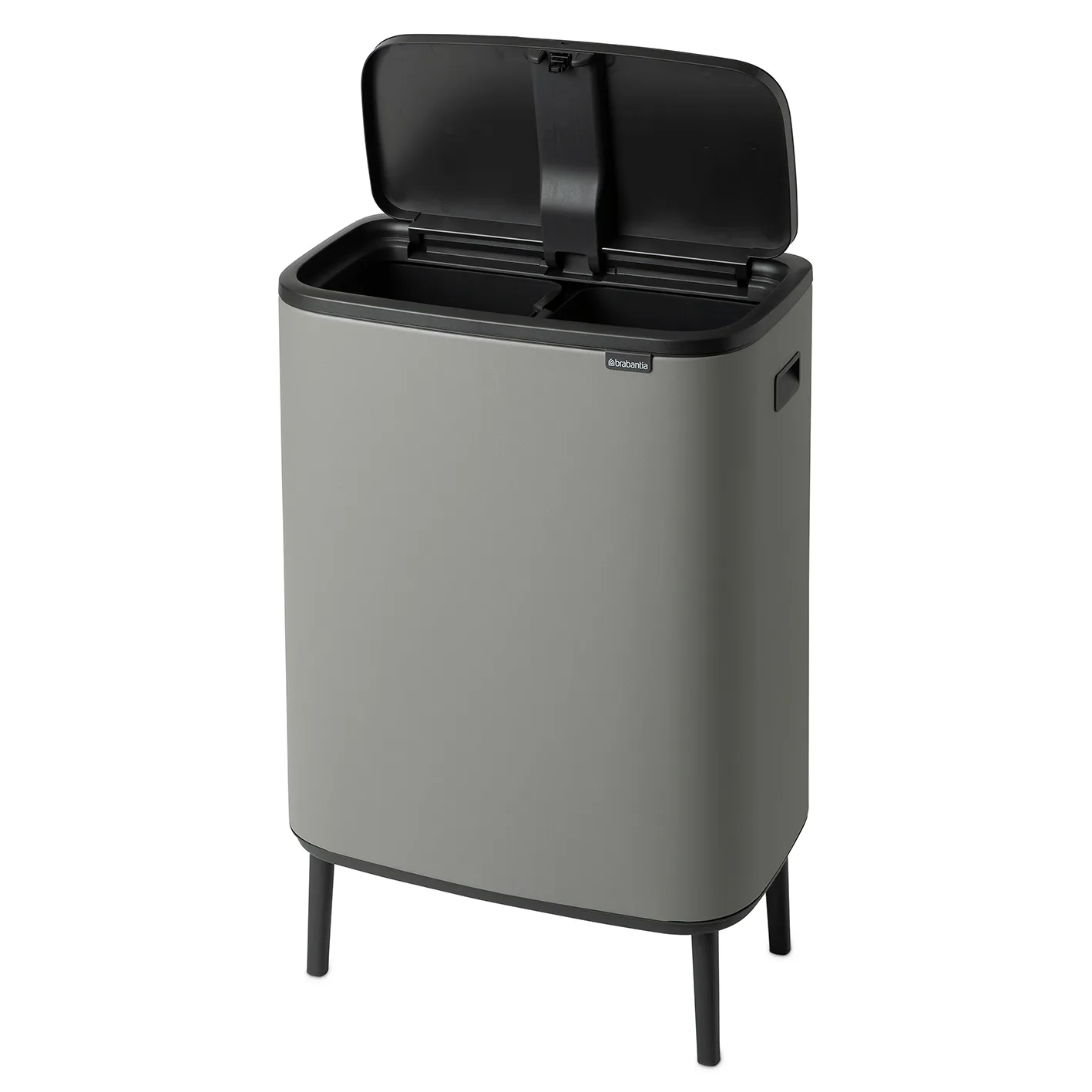 보 터치 빈 휴지통 하이 2x30 L, Mineral concrete grey Brabantia | 브라반티아