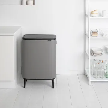 보 터치 빈 휴지통 하이 2x30 L - Mineral concrete grey - Brabantia | 브라반티아