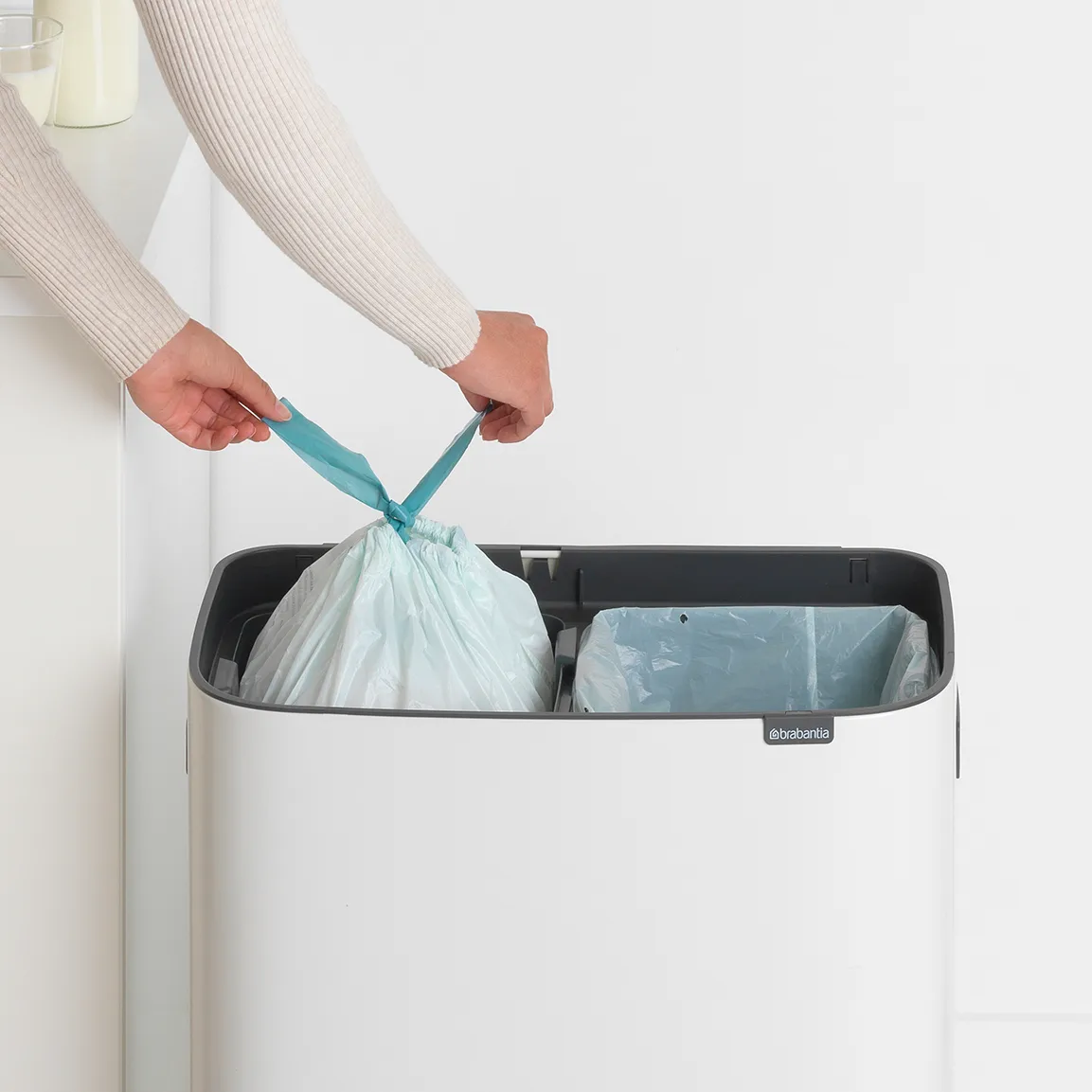 보 터치 빈 휴지통 2x30 L, White Brabantia | 브라반티아