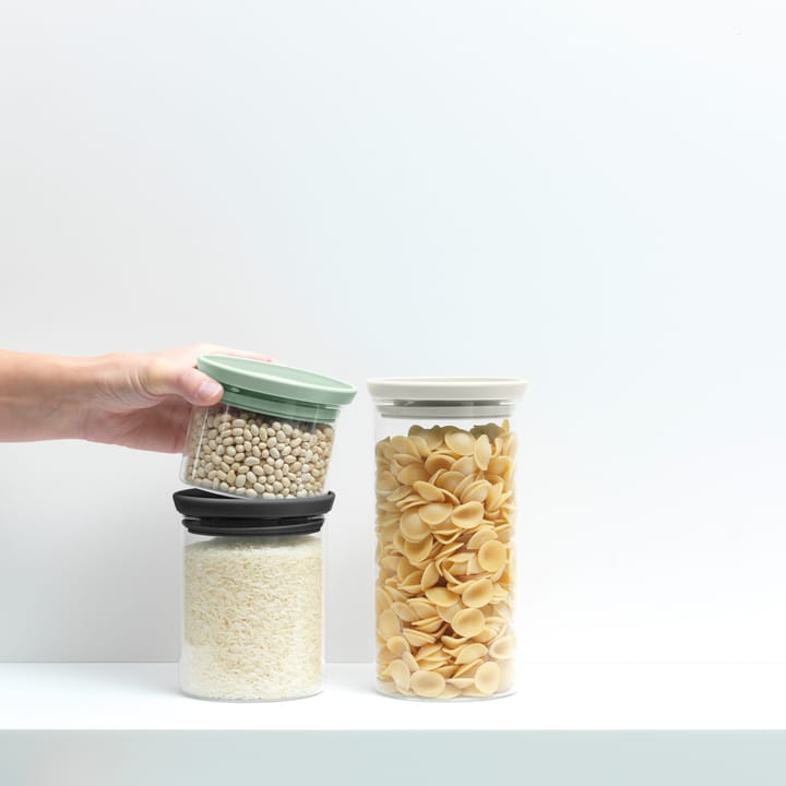 브라반티아 유리 병 3개 세트, Black-grey-green Brabantia | 브라반티아