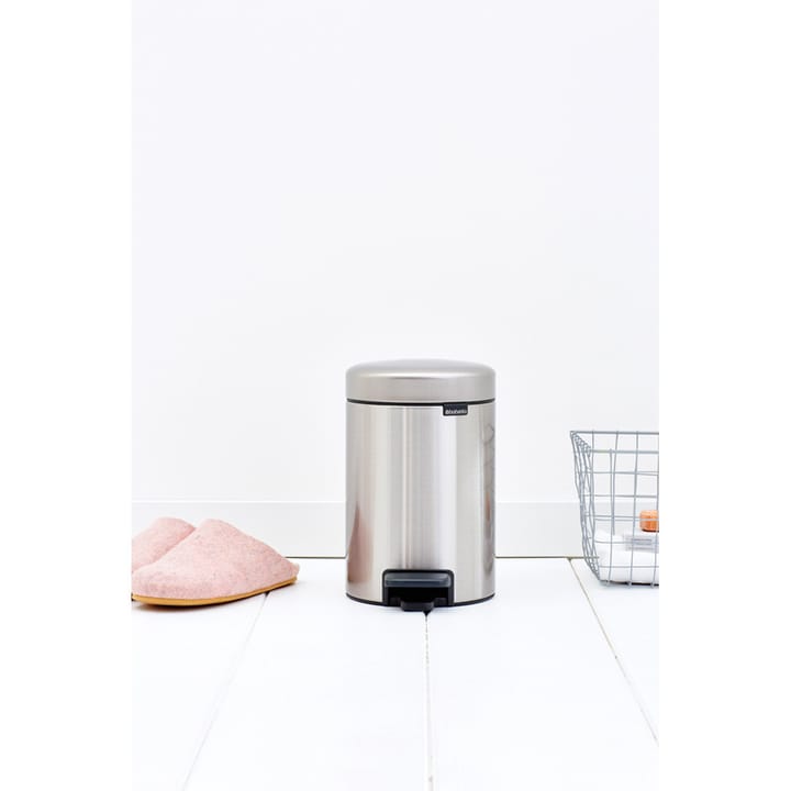 뉴 아이콘 페달 빈 휴지통 3 리터, Matt steel fingerprint proof Brabantia | 브라반티아