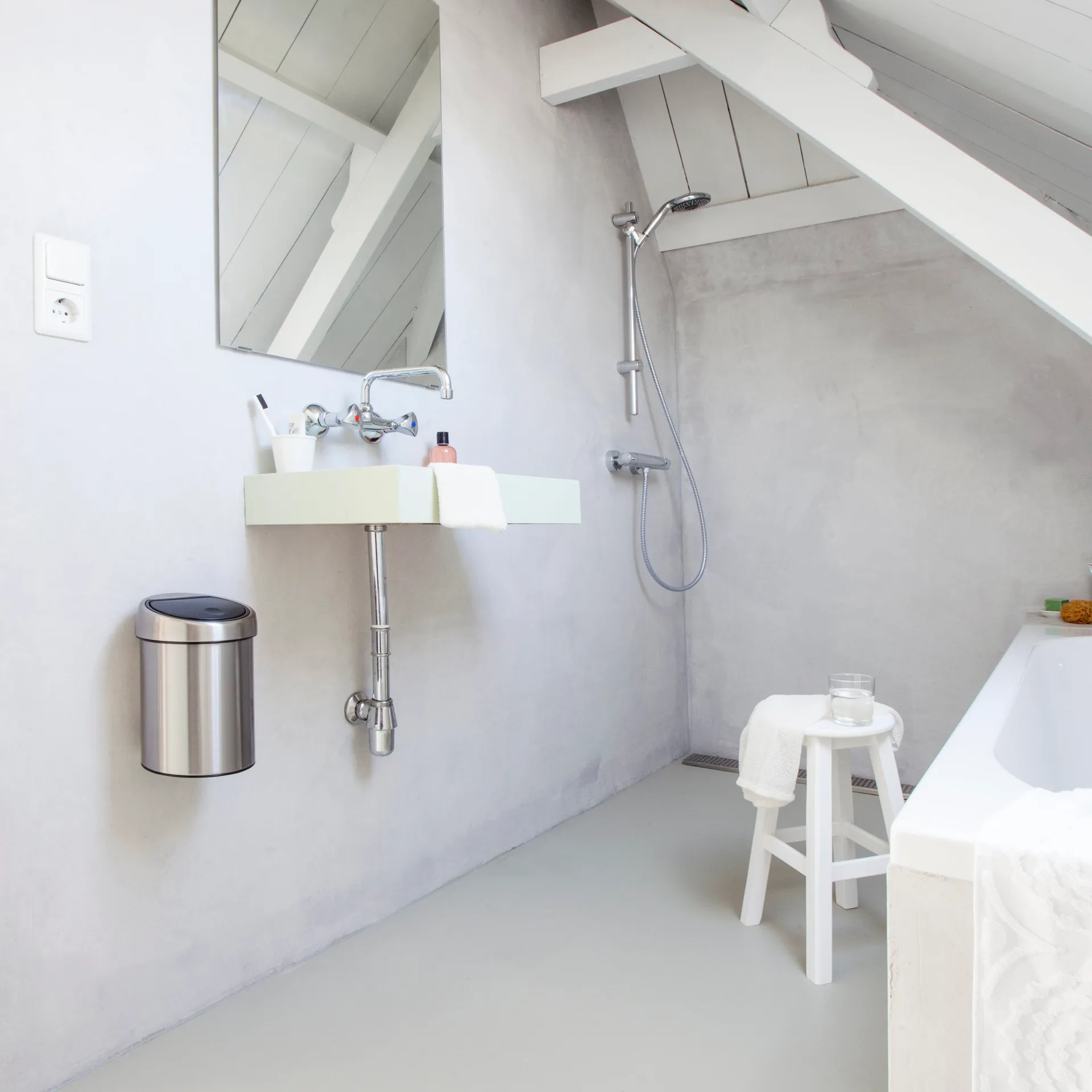 터치 빈 휴지통 3 리터 월 마운티드, matte steel Brabantia | 브라반티아