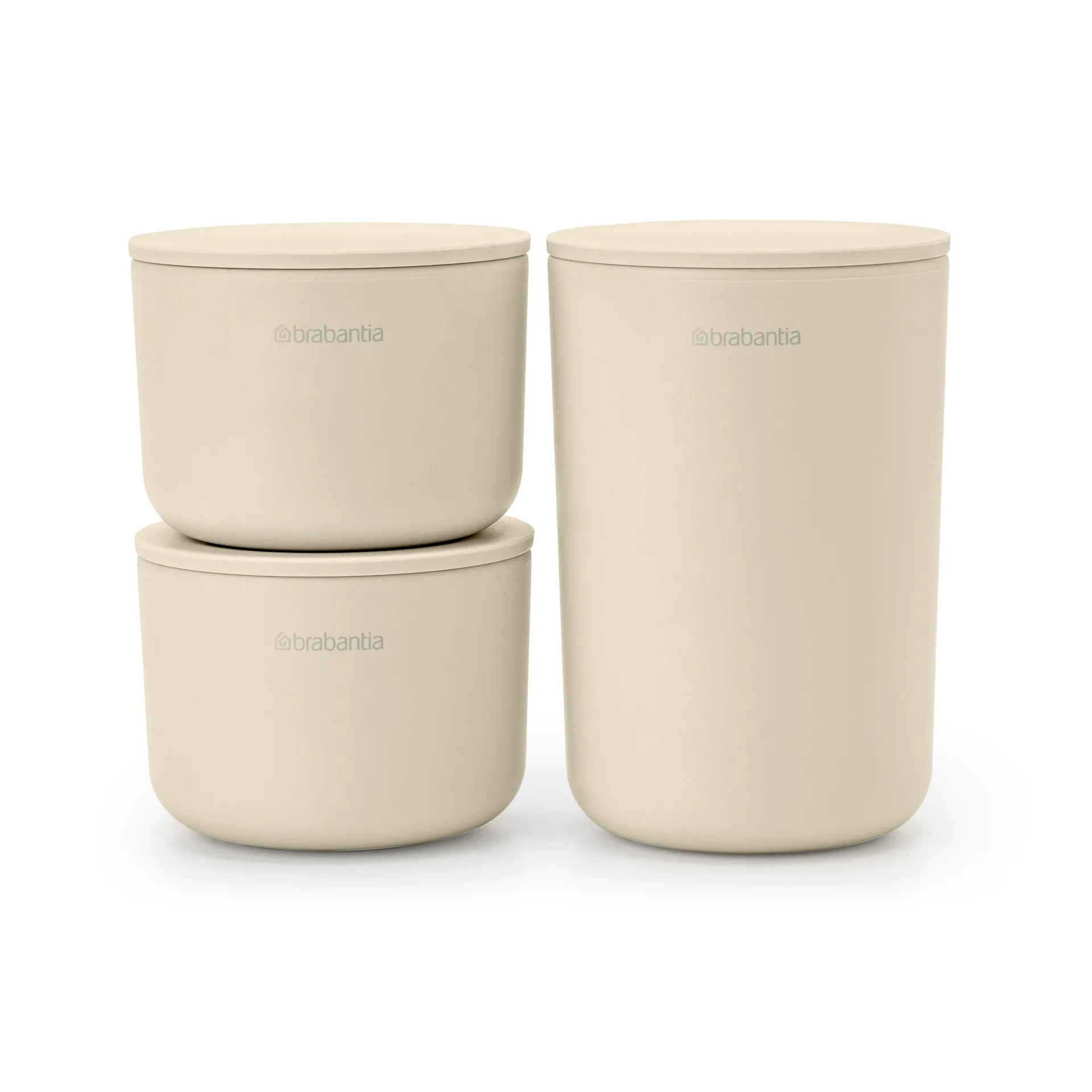 리뉴 수납병 3개 세트, Soft Beige Brabantia | 브라반티아
