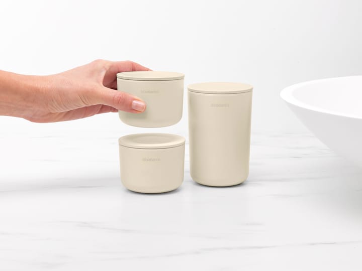 리뉴 수납병 3개 세트, Soft Beige Brabantia | 브라반티아