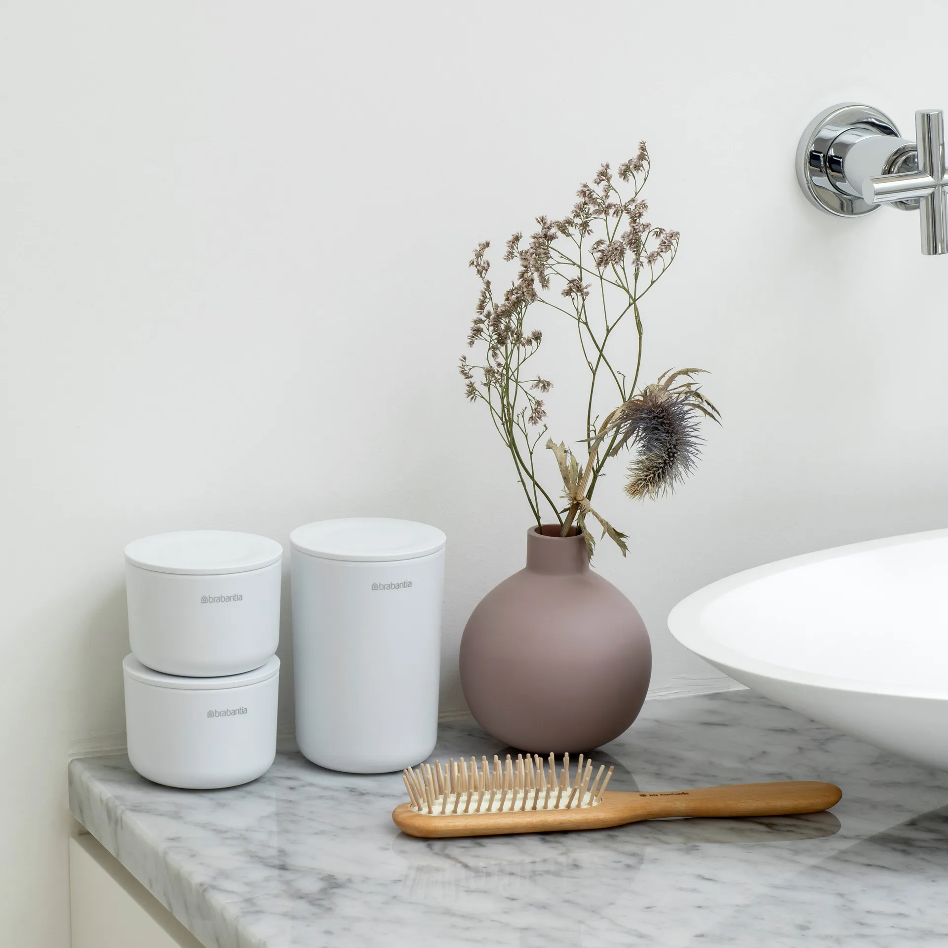 리뉴 수납병 3개 세트, white Brabantia | 브라반티아