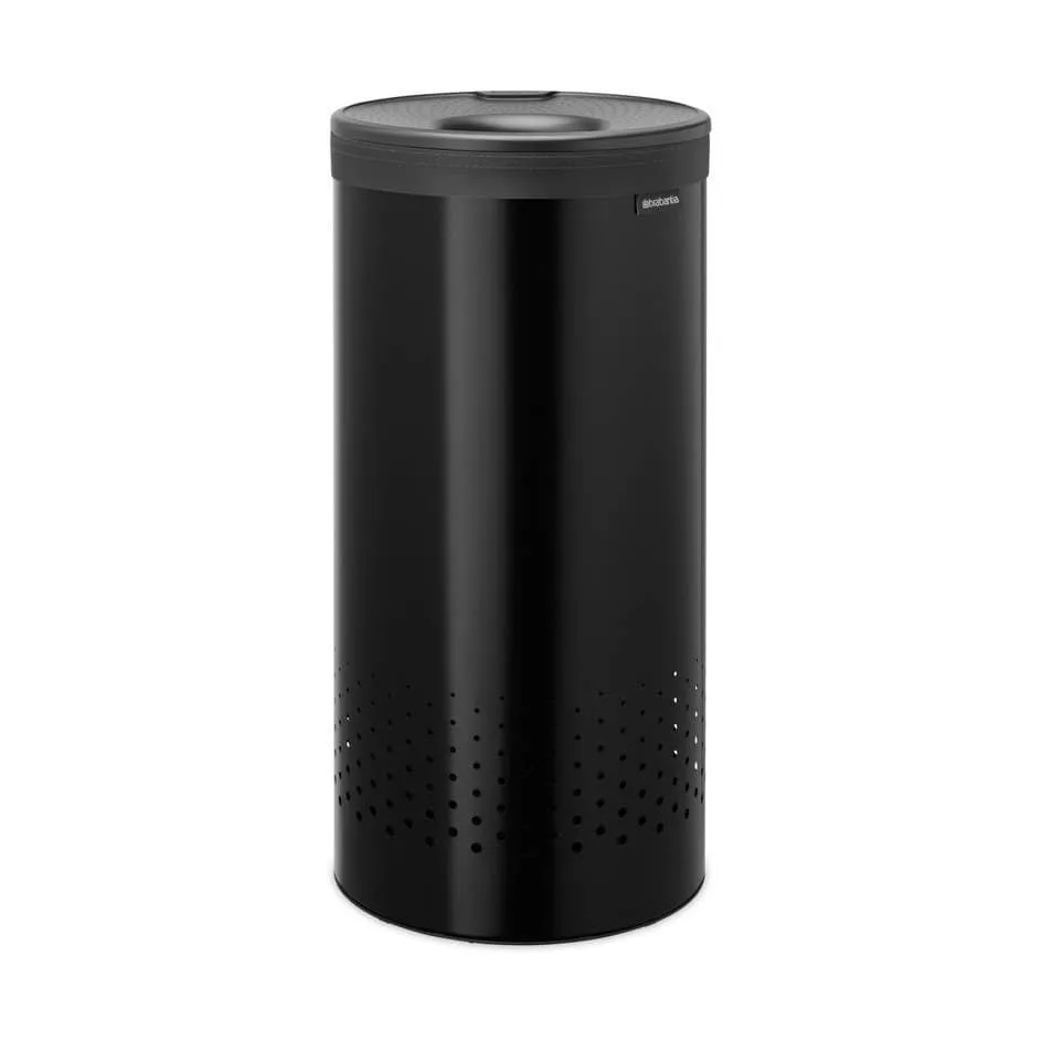 브라반티아 세탁 바구니(플라스틱 뚜껑 포함) 35 L, Matte black Brabantia | 브라반티아