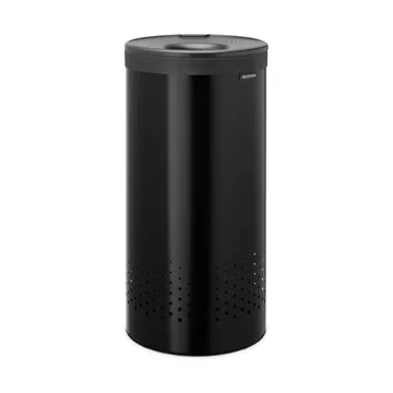브라반티아 세탁 바구니(플라스틱 뚜껑 포함) 35 L - Matte black - Brabantia | 브라반티아