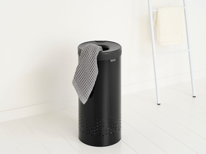 브라반티아 세탁 바구니(플라스틱 뚜껑 포함) 35 L - Matte black - Brabantia | 브라반티아