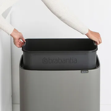 보 터치 빈 휴지통 36 L - Mineral concrete grey - Brabantia | 브라반티아