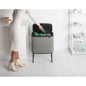 보 터치 빈 휴지통 36 L - Mineral concrete grey - Brabantia | 브라반티아