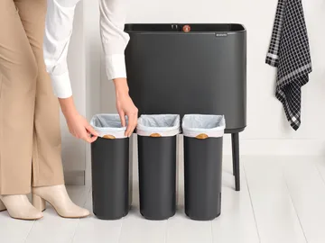 보 터치 빈 휴지통 3x11 L - Confident grey - Brabantia | 브라반티아