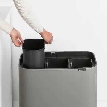 보 터치 빈 휴지통 3x11 L - Mineral concrete grey - Brabantia | 브라반티아
