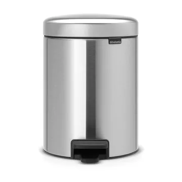 뉴 아이콘 페달 빈 휴지통 5 L - Matt steel fingerprint proof - Brabantia | 브라반티아