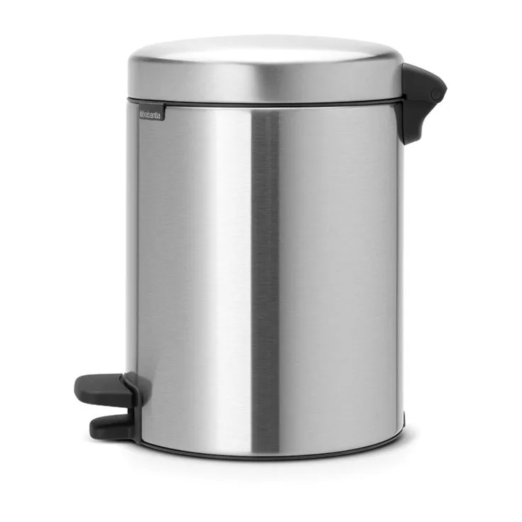 뉴 아이콘 페달 빈 휴지통 5 L, Matt steel fingerprint proof Brabantia | 브라반티아