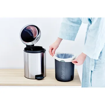 뉴 아이콘 페달 빈 휴지통 5 L - Matt steel fingerprint proof - Brabantia | 브라반티아