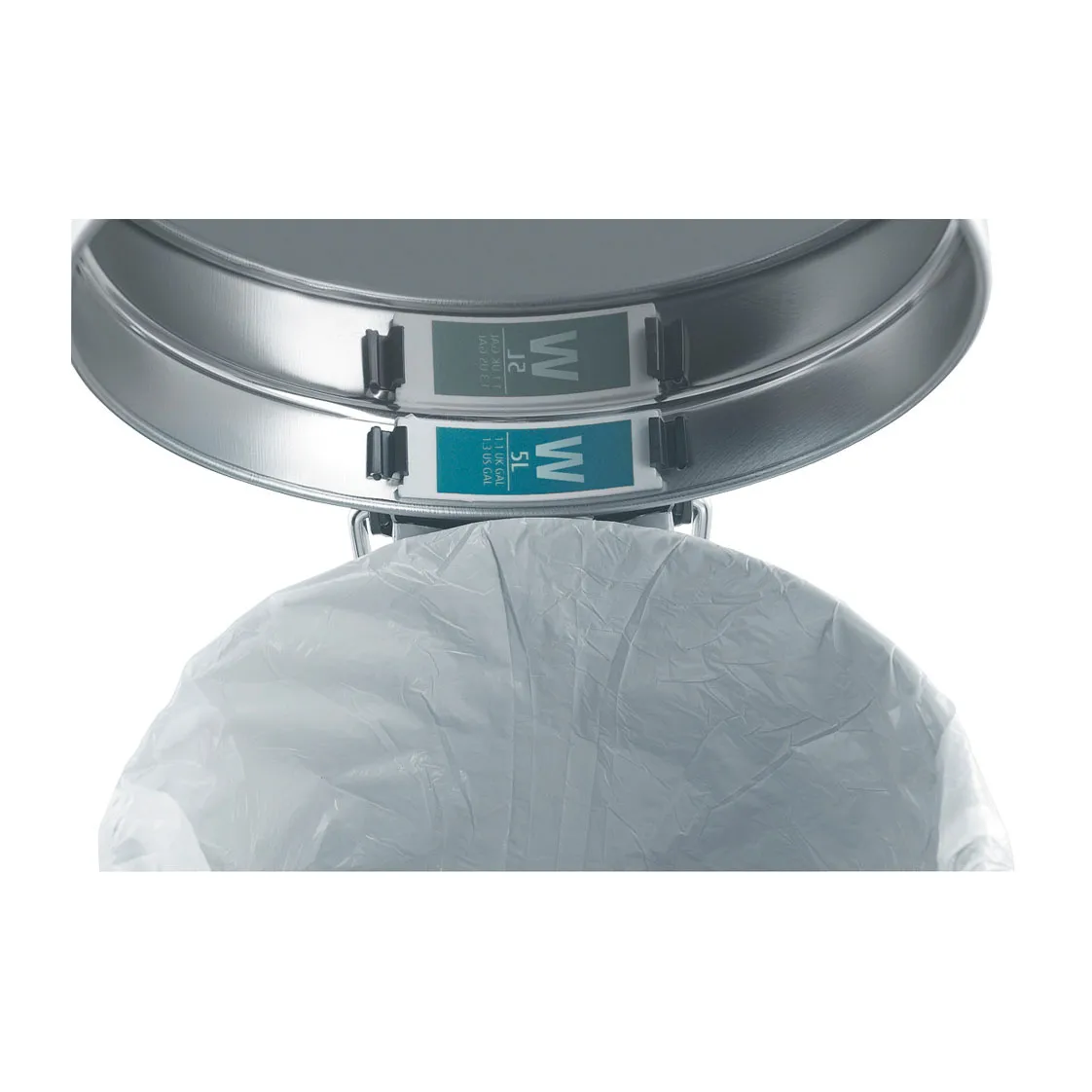 뉴 아이콘 페달 빈 휴지통 5 리터, Matt steel fingerprint proof Brabantia | 브라반티아