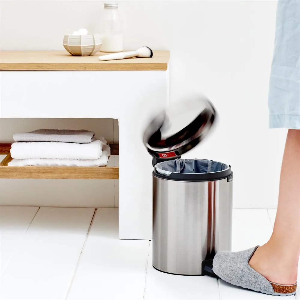 뉴 아이콘 페달 빈 휴지통 5 리터, matte steel Brabantia | 브라반티아