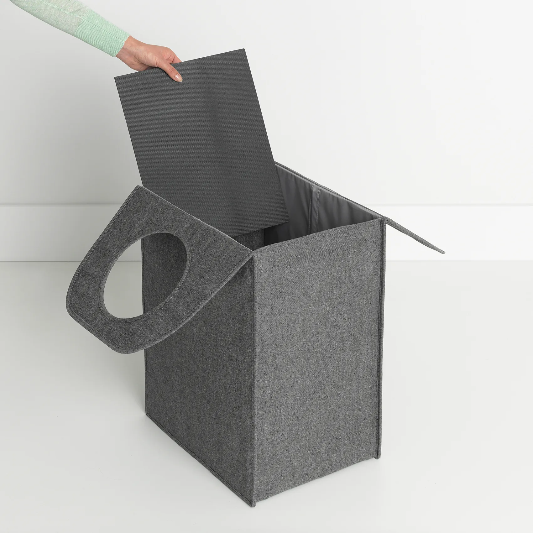 브라반티아 세탁 백 패브릭 직사각 55 리터, dark grey Brabantia | 브라반티아