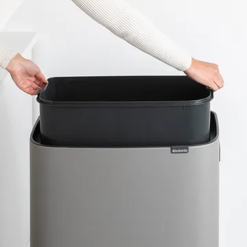 보 터치 빈 휴지통 하이 60 L - Mineral concrete grey - Brabantia | 브라반티아