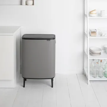 보 터치 빈 휴지통 하이 60 L - Mineral concrete grey - Brabantia | 브라반티아