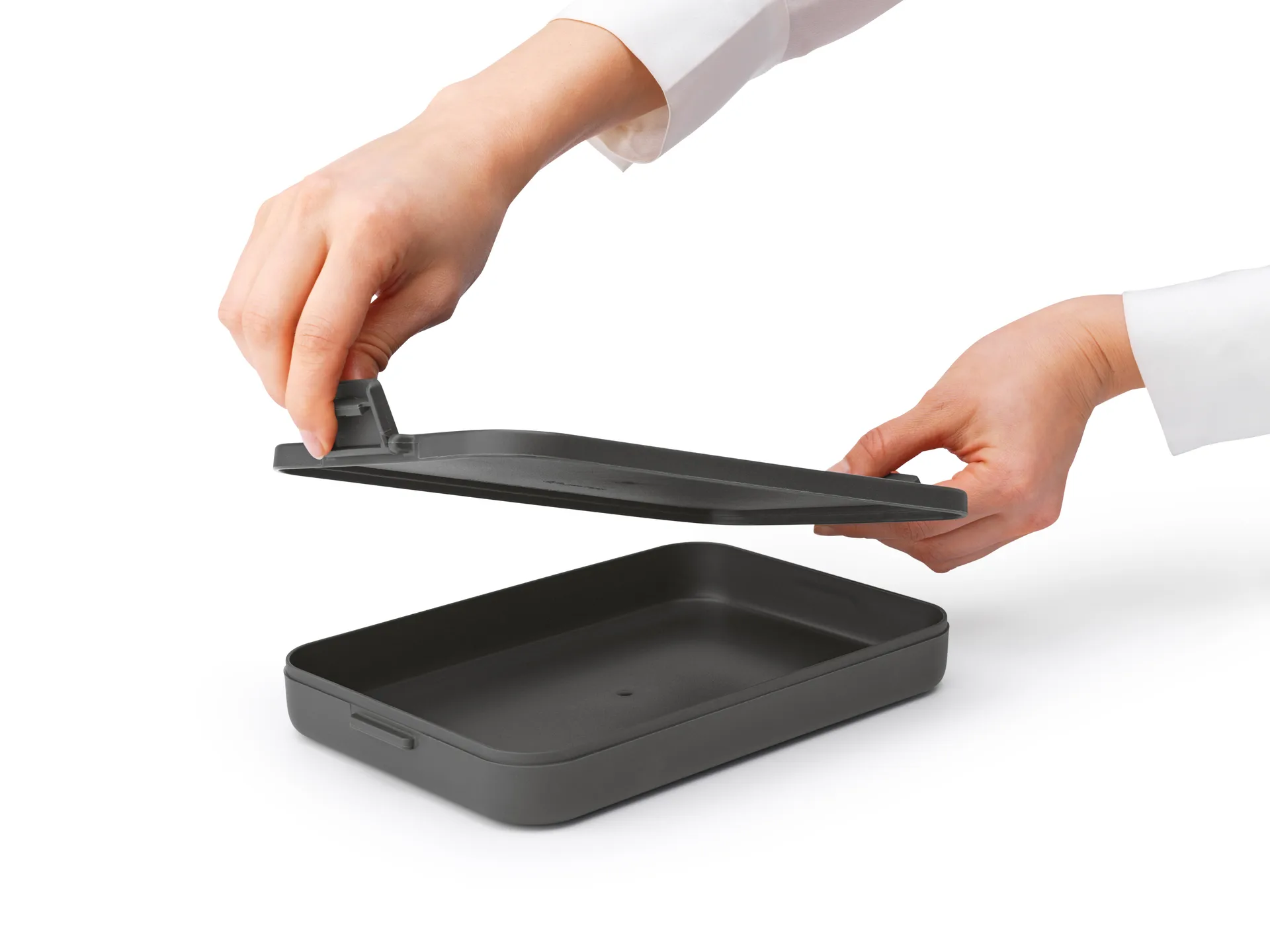 메이크 & 테이크 런치박스 flat. 1.1 L, Dark grey Brabantia | 브라반티아