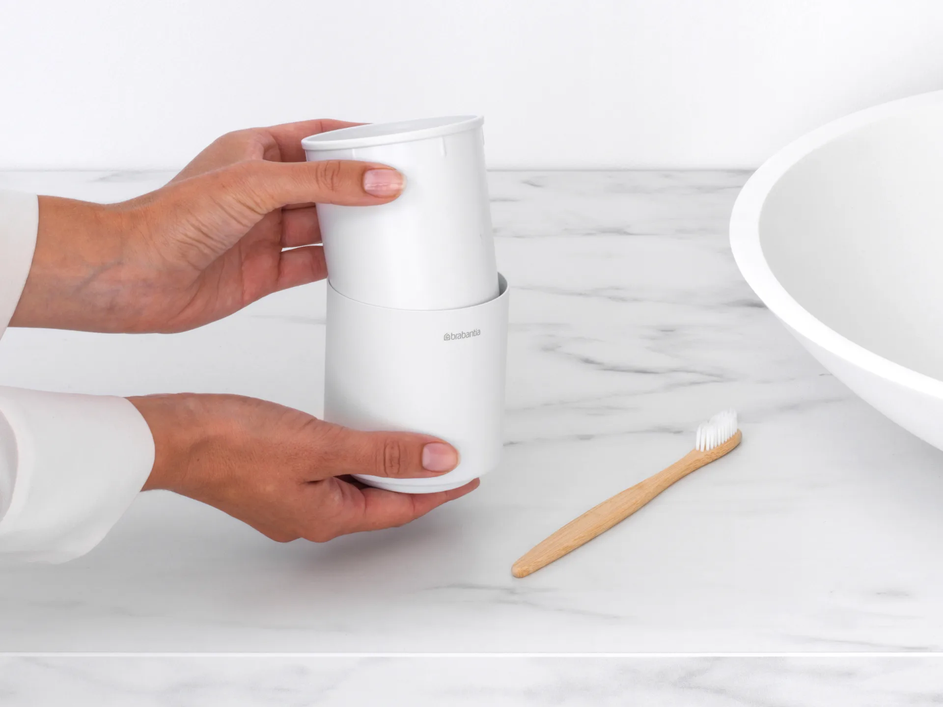 마인드셋 칫솔 holder, Mineral Fresh White Brabantia | 브라반티아