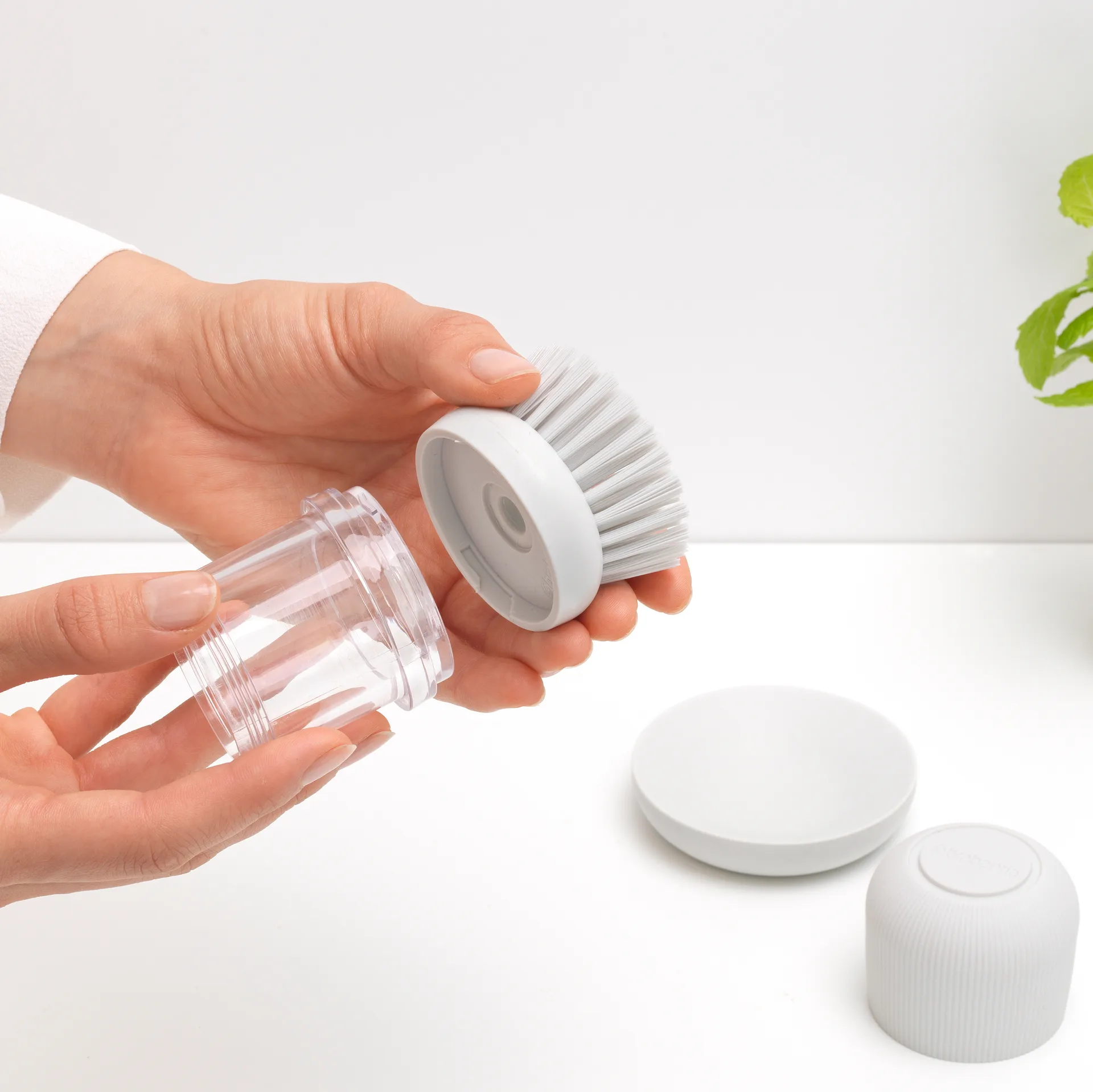 브라반티아 비누 받침대 & 디쉬 브러쉬, light grey Brabantia | 브라반티아