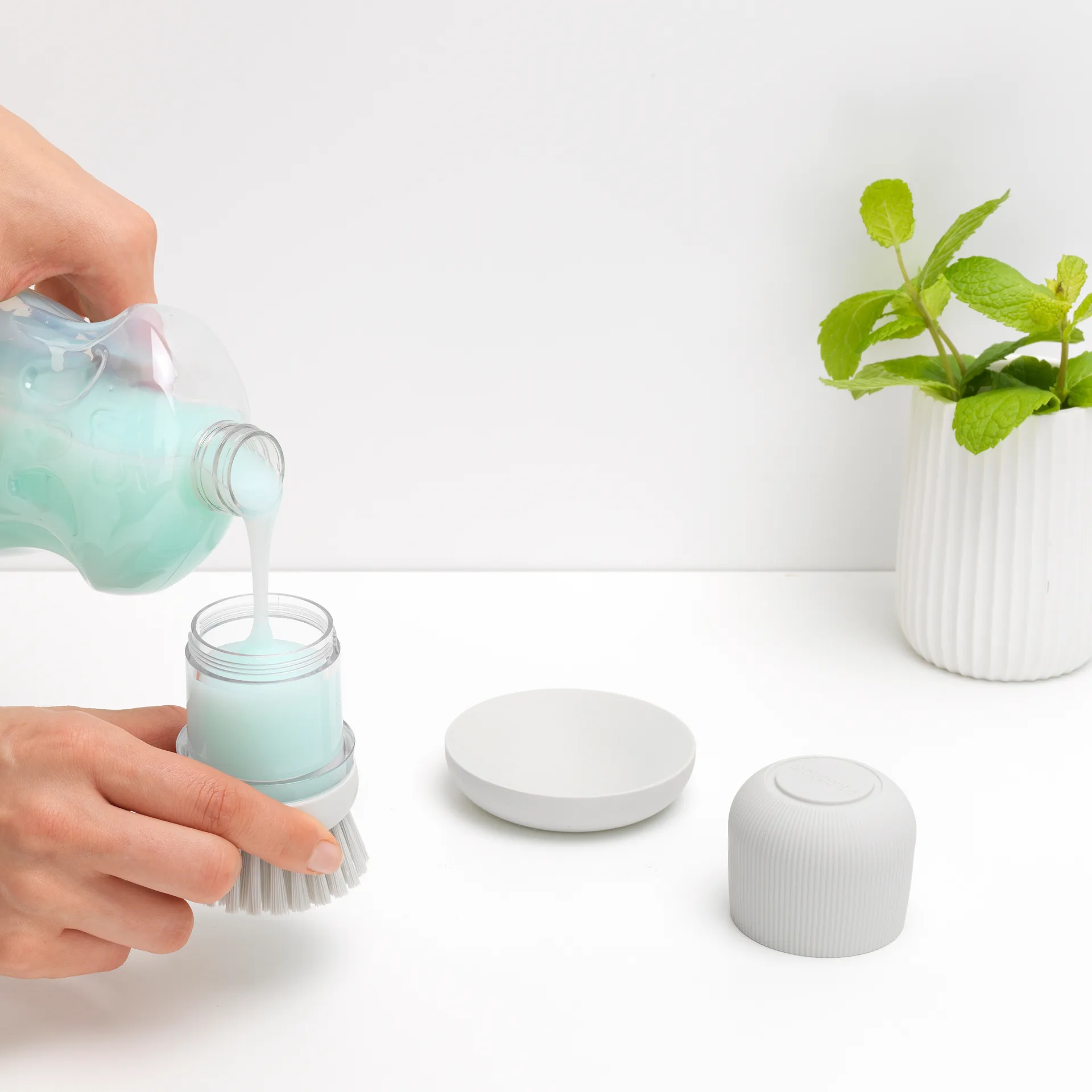 브라반티아 비누 받침대 & 디쉬 브러쉬, light grey Brabantia | 브라반티아