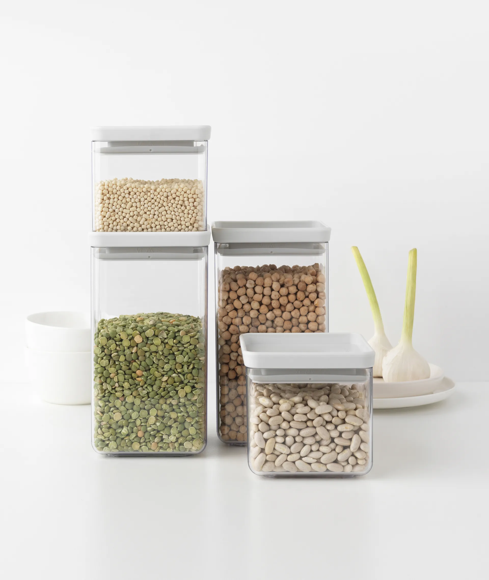 테이스티+ 스퀘어 수납 병 세트, Light grey Brabantia | 브라반티아