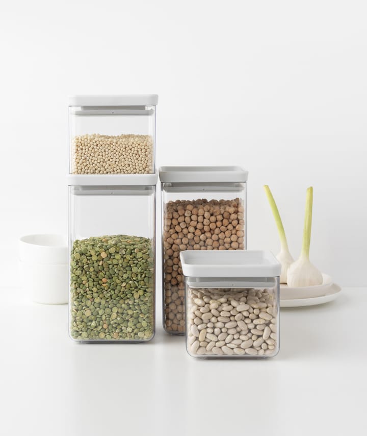테이스티+ 스퀘어 수납 병 세트, Light grey Brabantia | 브라반티아