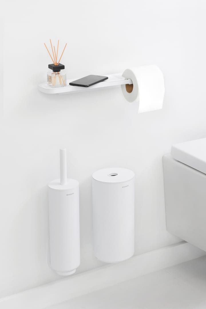 마인드셋 토일렛 페이퍼 홀더 & 선반, Mineral Fresh White Brabantia | 브라반티아